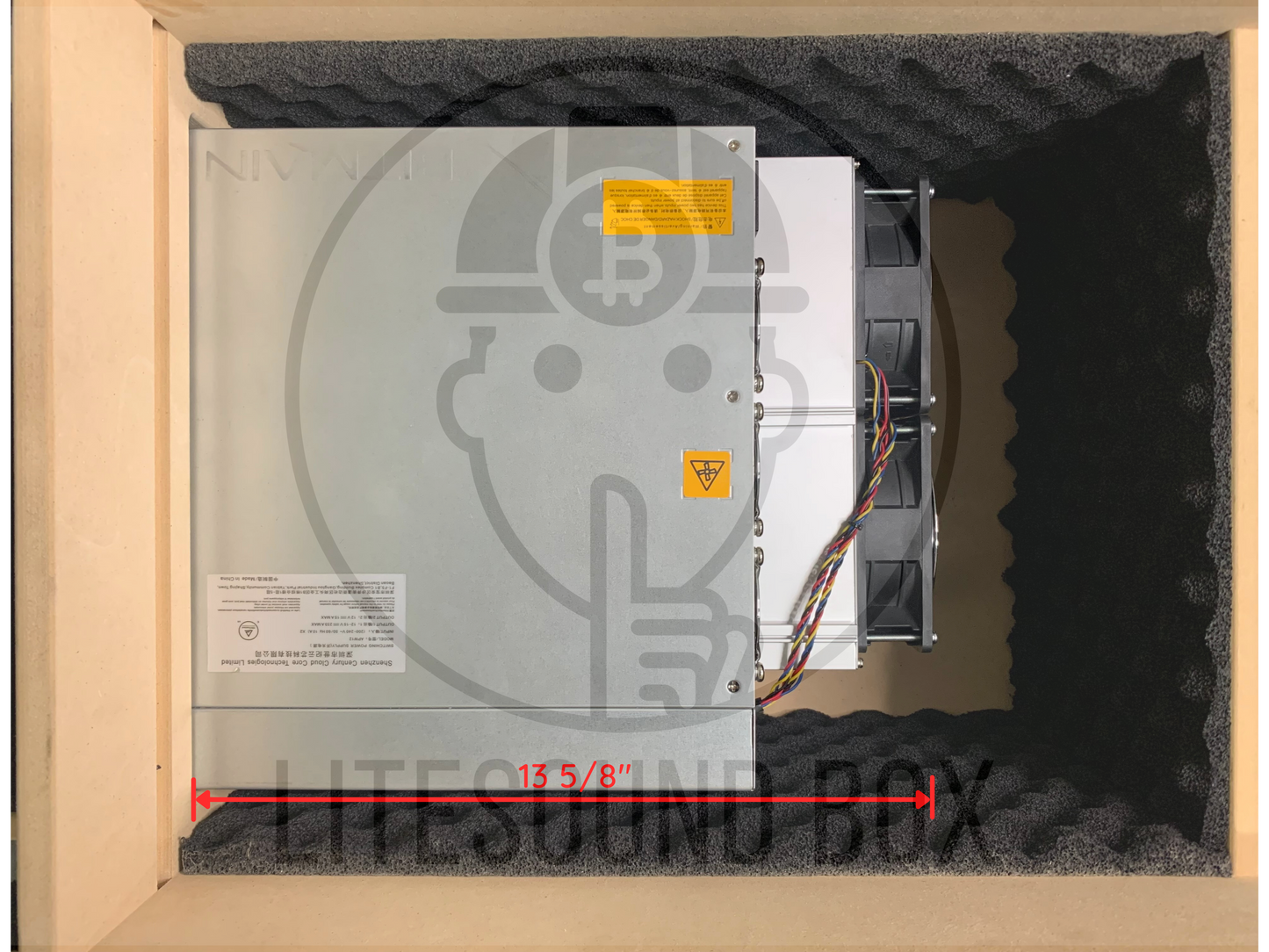 LiteSound Box for ANTMINER S19, S19j, S19j Pro, S19j Pro+, S19 XP, L7